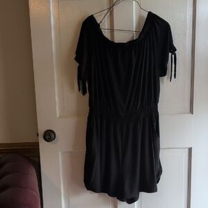 Derek Heart Black Casual Romper